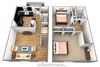 2 bedroom 2 bathroom floor plan J 2 bedroom 2 bathroom floor plan J at Park Place Apartments, Louisville, 40214